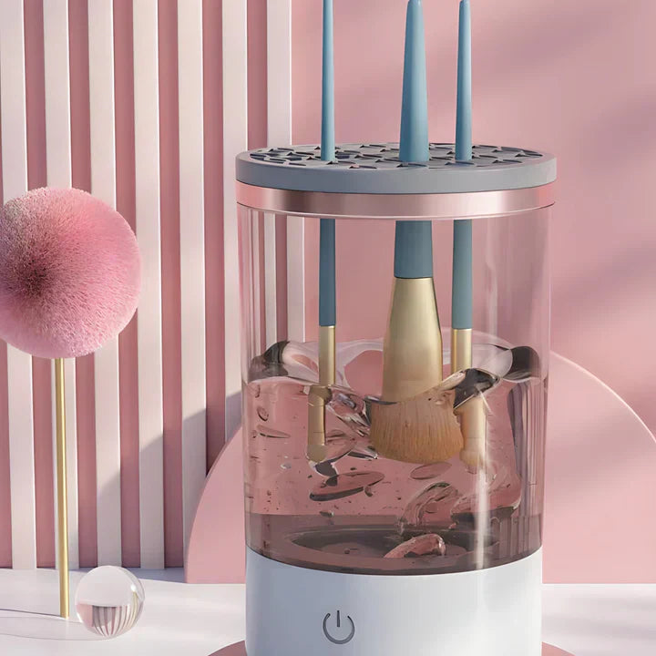 Electric makeup brush cleaner