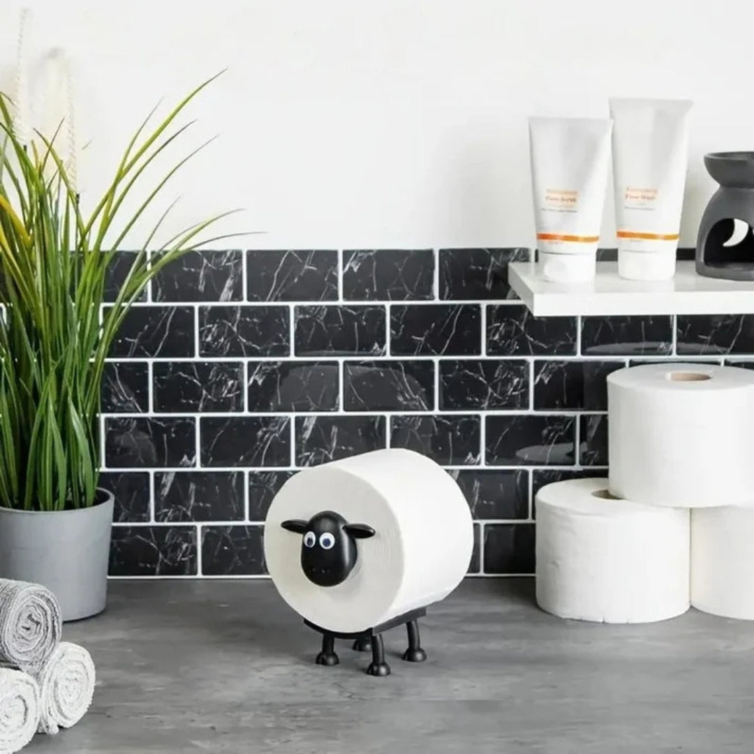 Set of 3 Fun Sheep Toilet Paper Holders