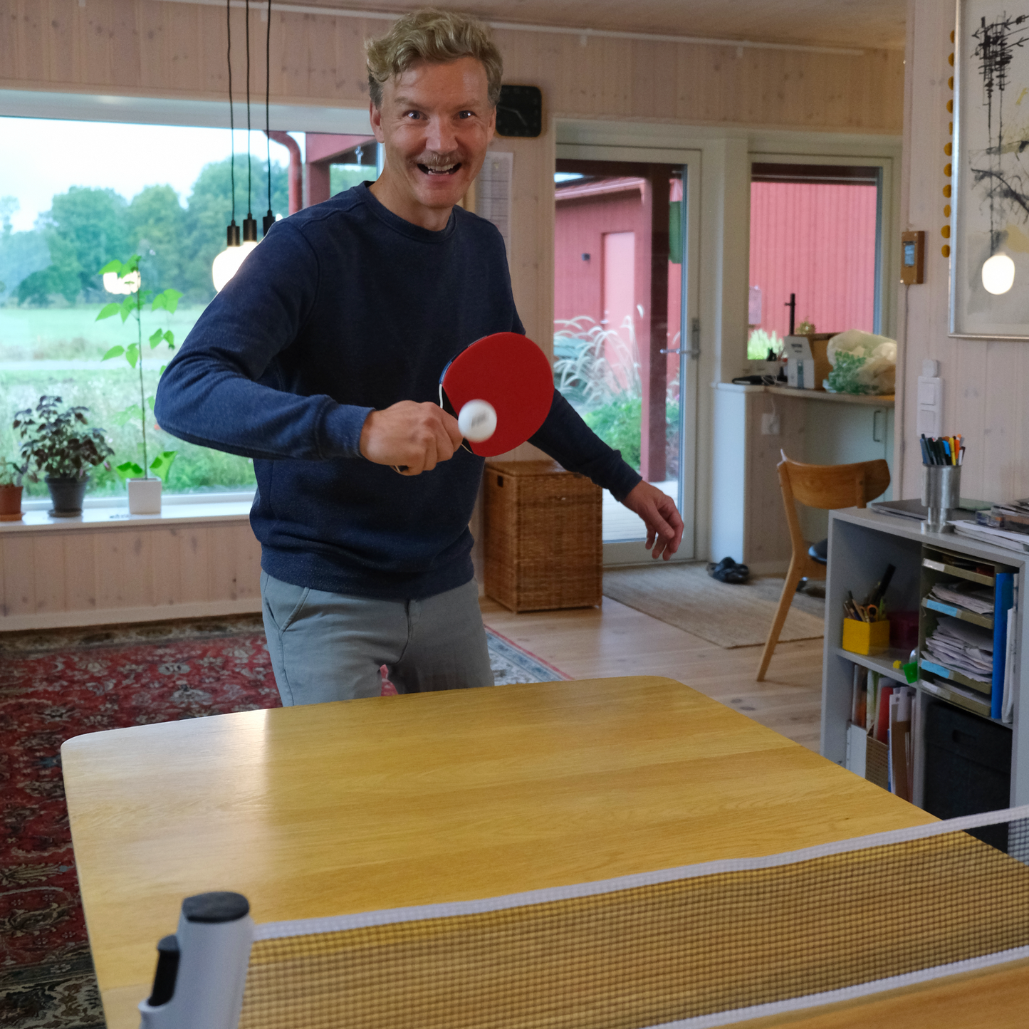 Ping pong table: complete set