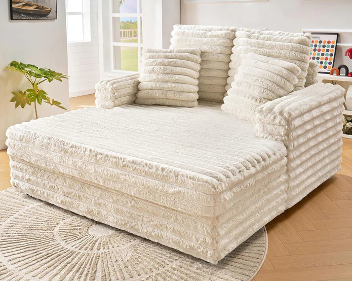 DreamLounge® XL - Self-inflating suede sofa