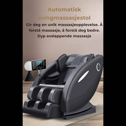 Massasjestol A5 – Varmeterapi, AI-styring, Zero Gravity og berøringsskjerm