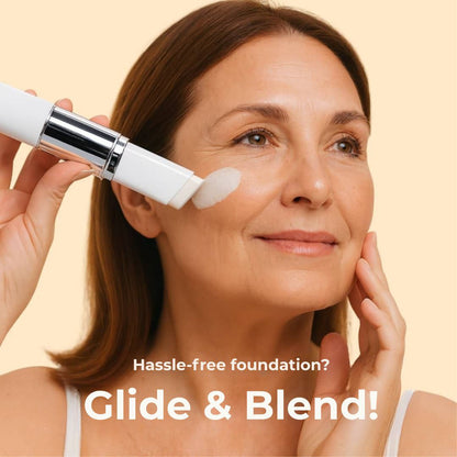 2-in-1 foundation with built-in brush