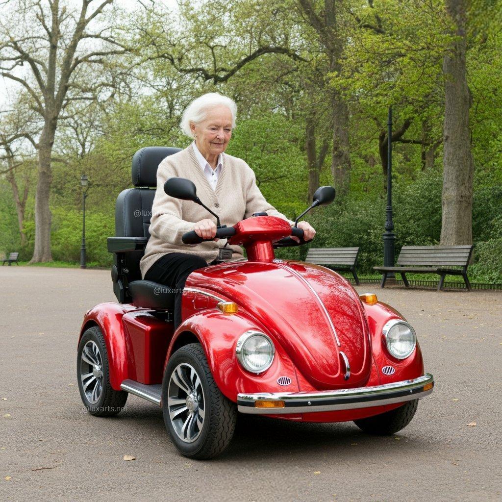Scooter électrique inspiré du scarabée